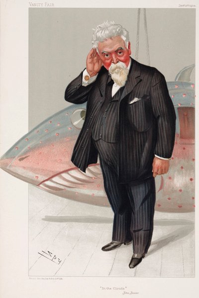 Sir Hiram Maxim, ingénieur et inventeur américain né britannique - Henry Charles Fehr