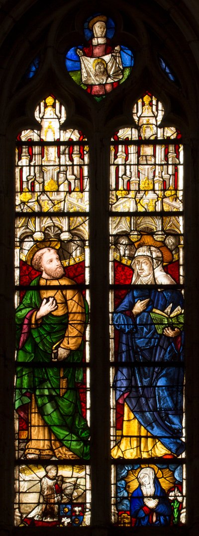 Vitrail de la cathédrale de Saint-Étienne de Sens - . .