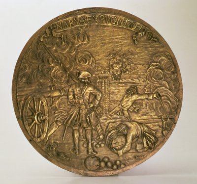 La capture de Narva, bas-relief conçu par Bartolomeo Carlo Rastrelli (1675-1744), c.1720 - Hippolyte Lalaise Devéria