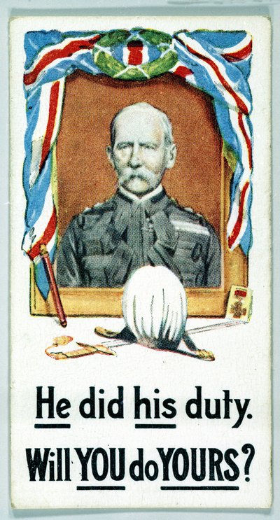 Royaume-Uni : Cartes de cigarettes - Recrutement pendant la Première Guerre mondiale - Ferdinand Georg Waldmuller
