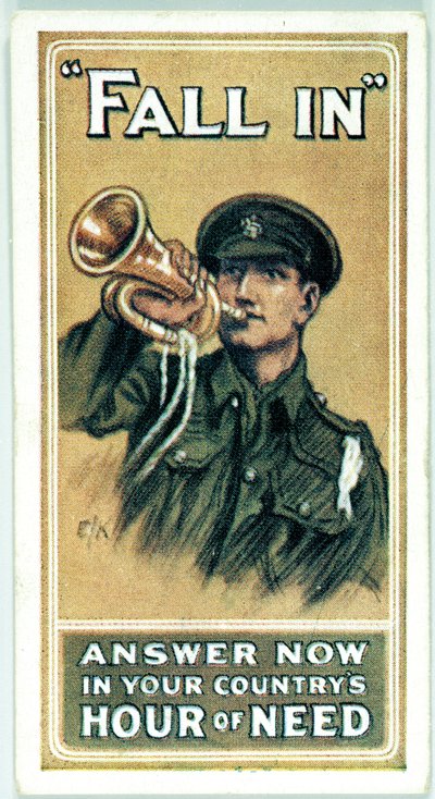 Royaume-Uni : Cartes de cigarettes - Recrutement pendant la Première Guerre mondiale - Ferdinand Georg Waldmuller