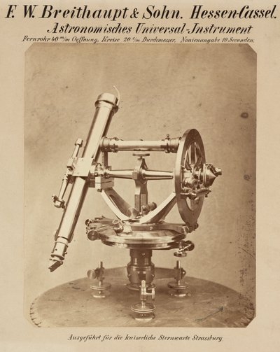 Cercle universel, Observatoire de Strasbourg - Frederick (attr. to) Barnard