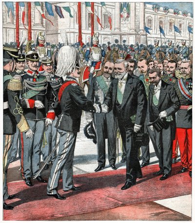 Victor Emmanuel III et Émile Loubet - . .