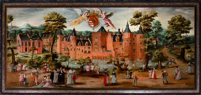 Hôtel de ville de Zottegem (Stadhuis). Peinture. - . .