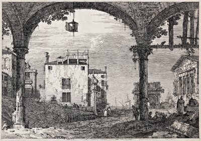 Le portique avec une lanterne de la série 