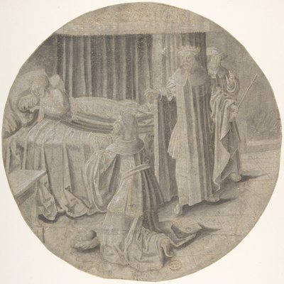 Haman implore Esther pour sa Vie - Circle of Pseudo Aert Ortkens