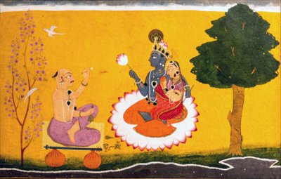 Jayadeva adorant Radha et Krishna - Manak