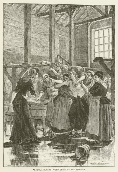 Altercation entre Gervaise et Virginia - after Adrien Emmanuel Marie