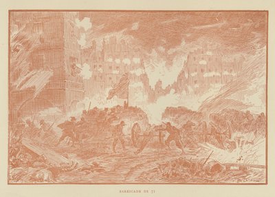Barricade de 71 - after Albert Robida