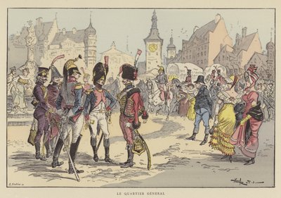 Le Quartier général - after Albert Robida