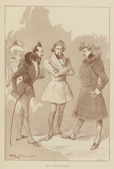Les Romantiques - after Albert Robida
