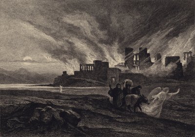 La destruction de Sodome - after Albert Robida