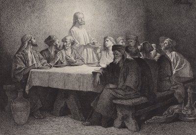 La Cène - after Albert Robida