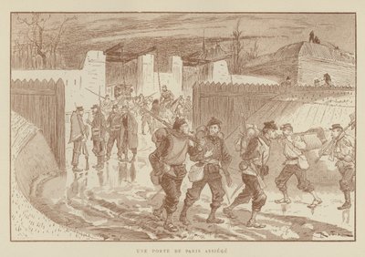 Une porte de Paris assiégé - after Albert Robida