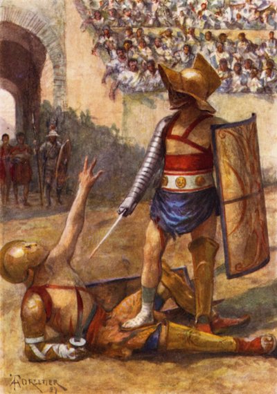 Gladiateurs, la fin du combat - after Amedee Forestier