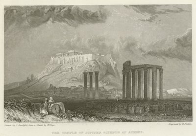 Le Temple de Jupiter Olympien à Athènes - after C. Stanfield