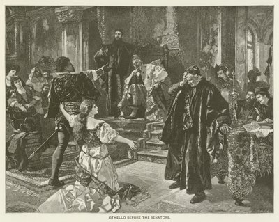 Othello devant les sénateurs - after Carl Ludwig Friedrich Becker
