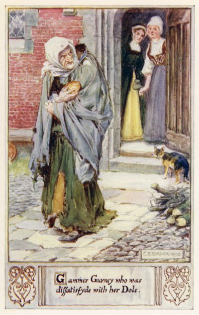Gammer Gurney qui était mécontente de sa Dole - after Charles Edmund Brock