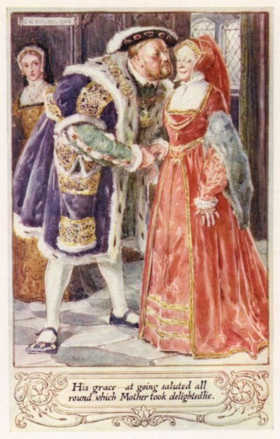 Son excellence, en partant, salua tout le monde, ce qui ravit Mère - after Charles Edmund Brock