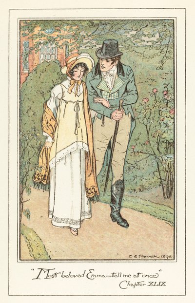 Illustration pour Emma de Jane Austen - after Charles Edmund Brock