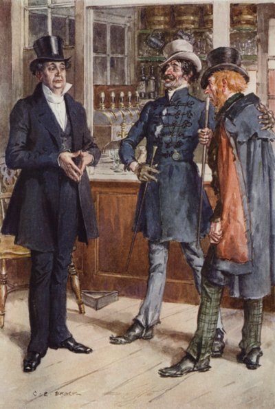 Illustration pour Martin Chuzzlewit - after Charles Edmund Brock