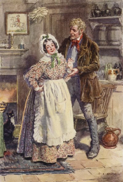 Illustration pour Martin Chuzzlewit - after Charles Edmund Brock