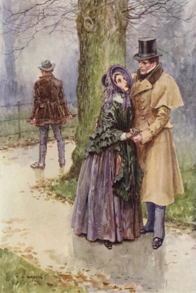 Illustration pour Martin Chuzzlewit - after Charles Edmund Brock