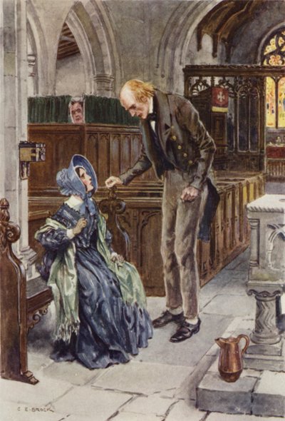 Illustration pour Martin Chuzzlewit - after Charles Edmund Brock