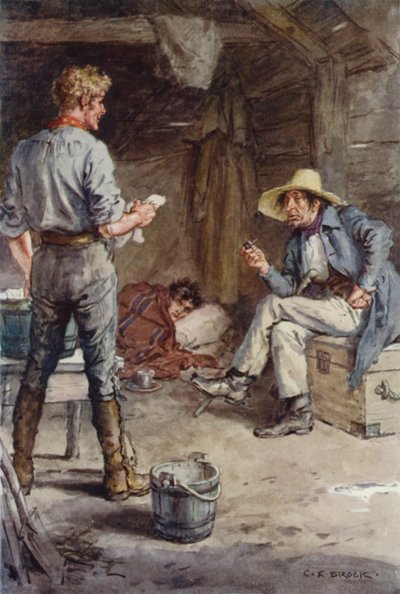 Illustration pour Martin Chuzzlewit - after Charles Edmund Brock