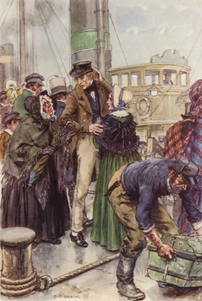 Illustration pour Martin Chuzzlewit - after Charles Edmund Brock