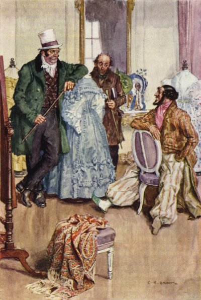 Illustration pour Nicholas Nickleby - after Charles Edmund Brock