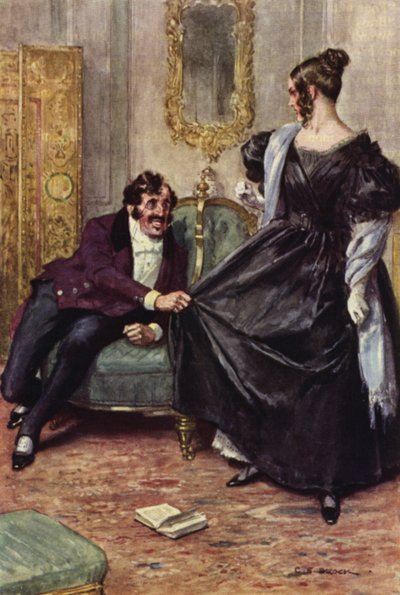 Illustration pour Nicholas Nickleby - after Charles Edmund Brock
