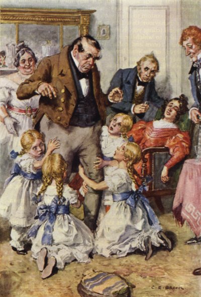 Illustration pour Nicholas Nickleby - after Charles Edmund Brock