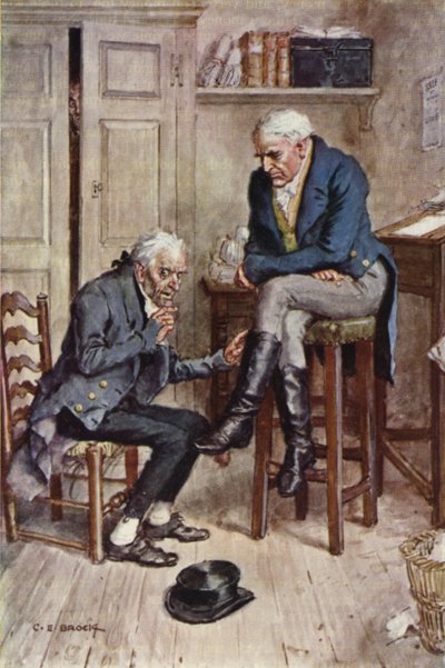 Illustration pour Nicholas Nickleby - after Charles Edmund Brock