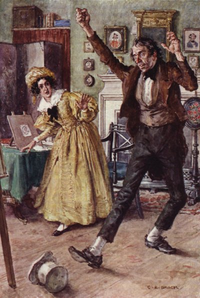 Illustration pour Nicholas Nickleby - after Charles Edmund Brock