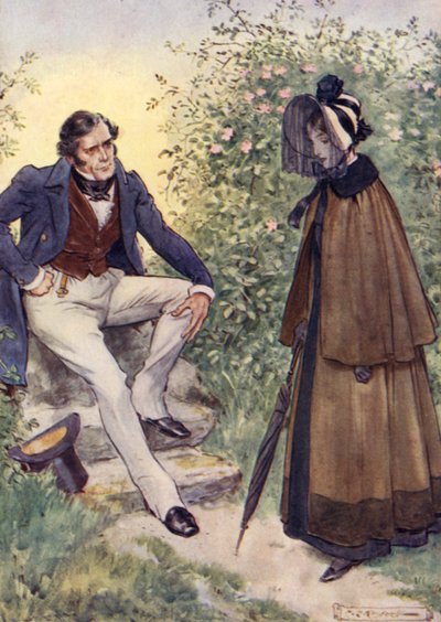 Jane Eyre rencontre M. Rochester près du style - after Charles Edmund Brock