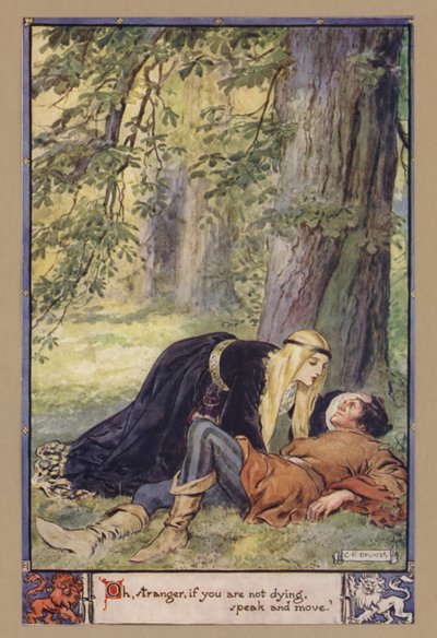 Oh, étranger, si tu ne meurs pas, parle et bouge - after Charles Edmund Brock