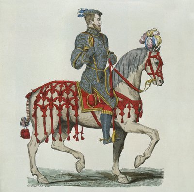 Henri II en tant que capitaine de la cavalerie de la maison - after Chevignard