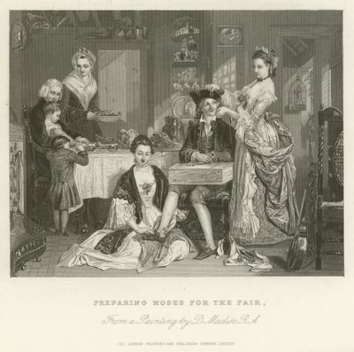 Préparer Moïse pour la foire - after Daniel Maclise