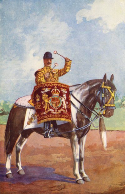 Cheval tambour du 1er Life Guards - after Edgar Alfred Holloway
