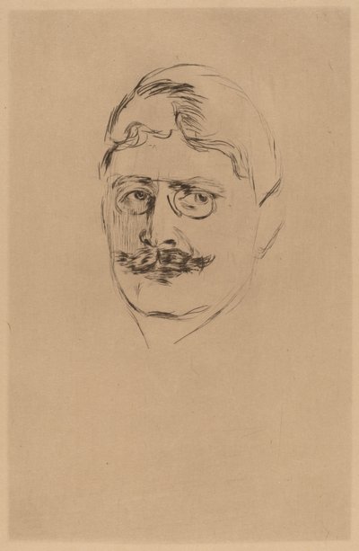 Knut Hamsun - after Edvard Munch
