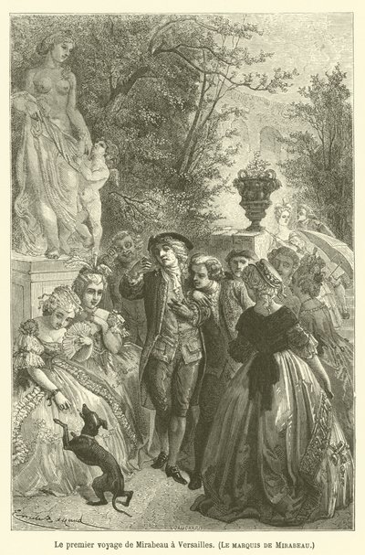 Le premier voyage de Mirabeau à Versailles, Le marquis de Mirabeau - after Emile Antoine Bayard
