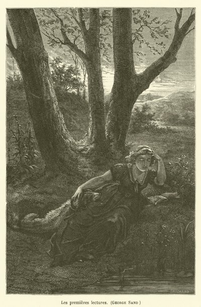 Les premières lectures, George Sand - after Emile Antoine Bayard