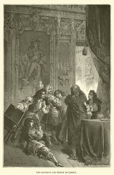 Les souvenirs, le prince de Ligne - after Emile Antoine Bayard