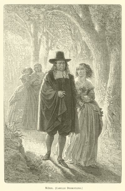 Milton, Camille Desmoulins - after Emile Antoine Bayard