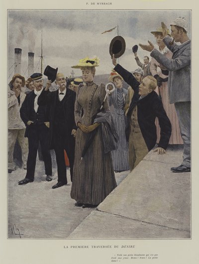 La Première Traversée du Désir - after Felicien baron de Myrbach Rheinfeld