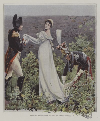 Napoléon et Joséphine au Château-Vieux, Bayonne - after Felicien baron de Myrbach Rheinfeld