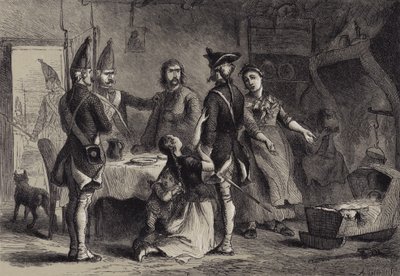 Conscription de Soldats Allemands pour le Service en Amérique - after Felix Octavius Carr Darley