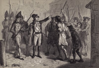 Le Gouverneur Tryon et les Régulateurs - after Felix Octavius Carr Darley