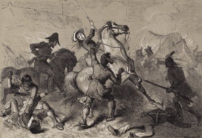 Mme Heald et les Sauvages à Chicago - after Felix Octavius Carr Darley